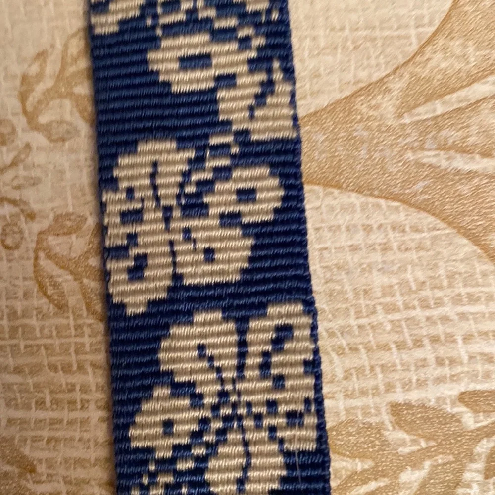 Bison Designs Blue Floral Hawaiian Boys Belt L